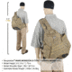 Maxpedition Monsoon S-Type Gearslinger Backpack, Khaki 0485K