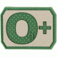 Maxpedition O+ POS Blood Type Patch, Arid BTOPA