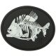 Maxpedition Piranha Bones Morale Patch,Glow PIRAZ