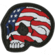 Maxpedition Stars and Stripes Skull Morale Patch,1.6x1.5in,Full Color STSKC
