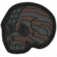 Maxpedition Stars and Stripes Skull Morale Patch,1.6x1.5in,Stealth STSKX
