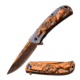 MC Masters Collection Folding Blade, 3.5in, Stainless Steel Blade, 3 Tone Treated 3D Sculpted Stainless Steel Handle MC-031CP