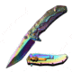 MC Masters Collection Folding Blade, 4.75in, Stainless Steel Blade, Sculpted Art Stainless Steel Handle MC-035RB