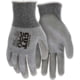 MCR Safety Cut Pro 13-Gauge HyperMax Cut Resistant PU Work Gloves, Gray, Extra Small, 92752PUXS