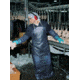 MCR Safety 6 mil Vinyl Apron, Sewn Edge, Blue, 35 Inch Width x 45 Inch Length, O63S4