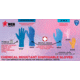 MCR Safety 6015L NitriShield Disposable Nitrile Gloves, Powder Free Industrial Food Service Grade, 9.5in Length, 4 mil Thickness, Blue, Large, 6015L