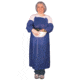MCR Safety 8 mil Vinyl Apron, Raw Edge, Blue, One Size, O73R4