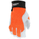 MCR Safety 906DPOM Mechanics Work Gloves, Rugged Grain Goatskin with Cowhide Double Palm, Reinforced Thumb Crotch, Spandex Back, White, Medium, 906DPOM