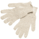 MCR Safety 9638M String Knit Work Gloves, 7 Gauge Regular Weight, Natural 60% Cotton 40% Polyester, Hemmed Cuff, Natural, Medium, 9638M