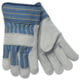 MCR Safety A Shoulder Leather Palm Work Gloves, 2.5in Plasticized Safety Cuff
