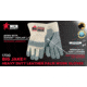 MCR Safety Big Jake Premium A+ Side Leather Palm Work Gloves, Sewn with DuPont Kevlar, 2 3/4in Safety Cuff, Gray, XX - Large, 1700XXL