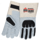 MCR Safety Big Jake Ultimate Protection Premium A+ Side Leather Palm Work Gloves, Gray, Large, 1760L
