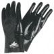 MCR Safety Black Jack Series Neoprene Coated Work Gloves, Multi-Dipped Smooth Neoprene, 12in Length Fully Coated, Brushed Interlock Lining, Black, Large, 6922