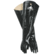 MCR Safety Black Jack Series Neoprene Coated Work Gloves, Multi-Dipped Smooth Neoprene, 31in Shoulder Length Fully Coated, Brushed Interlock Lining, Black/White, Large, 6950
