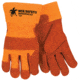 MCR Safety Bronco Split Leather Palm Work Gloves w/Safety Cuff - Men's, Large, 1680