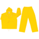 MCR Safety Challenger Series 2 Piece Waterproof Rain Suit, .18mm PVC/Nylon, Yellow, 2X, 7002X2