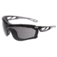 MCR Safety Checklite CL5 Series Safety Glasses, MAX6 Anti-Fog Lens, Removable Closed Cell Foam Gasket, Earplug Retaining Technology, Temples Hold Earplug Cord in Place, Gray, One Size, CL512PF