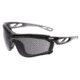 MCR Safety Checklite CL5 Series Safety Glasses, UV-AF Anti-Fog Lens, Removable Closed Cell Foam Gasket, Earplug Retaining Technology, Temples Hold Earplug Cord in Place, Gray, One Size, CL512AF