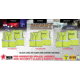 MCR Safety Hi Vis Reflective Lime Safety Vest - VCL2MLSHFX2