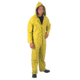 MCR Safety Classic Plus Series 3 Piece Waterproof Rain Suit, .35mm PVC/Poly, Corduroy Collar, Detachable Hood and Bib Pants, Yellow, M, 2403M