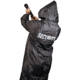 MCR Safety Classic Plus Series Waterproof Ankle Raincoat, .35mm PVC/Poly, Detachable Hood and Corduroy Collar, Black, XL, 267CXL