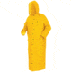 MCR Safety Classic Plus Series Waterproof Ankle Raincoat, .35mm PVC/Poly, Detachable Hood and Corduroy Collar, Yellow, S, 260CS