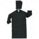 MCR Safety Classic Plus Series Waterproof Raincoat, .35mm PVC/Poly, Detachable Hood and Corduroy Collar, Black, 4X, 247CX4