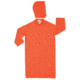 MCR Safety Classic Plus Series Waterproof Raincoat, .35mm PVC/Poly, Detachable Hood and Corduroy Collar, Orange, 5X, 241CX5