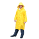 MCR Safety Classic Plus Series Waterproof Raincoat, .35mm PVC/Poly, Detachable Hood and Corduroy Collar, Yellow, S, 240CS