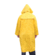 MCR Safety Classic Plus Series Waterproof Raincoat, .35mm PVC/Poly, Detachable Hood and Corduroy Collar, Yellow, S, 240CS