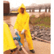 MCR Safety Classic Series 3 Piece Waterproof Rain Suit, .35mm PVC/Poly, Bib Rain Pant with Fly Front, Yellow, S, 2003S