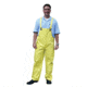 MCR Safety Concord Series Waterproof Rain Pants, .35mm Neoprene/Nylon, Bib Style Pant with Fly Front, Yellow, XL, 800BPXL