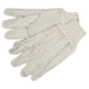 MCR Safety Cotton Canvas Work Gloves, Clute Pattern with Knit Wrist, Cotton Polyester Blend, Wing Thumb, Natural, Large, 8300A