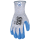 MCR Safety Cut Pro 10 Gauge Dyneema Diamond Technology/Steel Shell Cut Resistant Work Gloves, Nitrile Foam Coated Palm and Fingertips, Blue/Blue, Medium, 9672DT5M