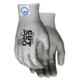 MCR Safety Cut Pro 13 Gauge Dyneema Diamond Technology Shell Cut Resistant Work Gloves, PU Coated Palm and Fingertips, Gray/Salt and Pepper, Medium, 9676M