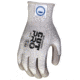 MCR Safety Cut Pro 13 Gauge Dyneema Diamond Technology Shell Cut Resistant Work Gloves, PU Coated Palm and Fingertips, Tan/Salt and Pepper, Medium, 9672M