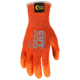MCR Safety Cut Pro 13 Gauge Kevlar Shell Cut Resistant Work Gloves, Latex Foam Coated Palm and Fingertips, Orange, Small, 9178LOS