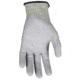 MCR Safety Cut Pro 18 Gauge ARX Aramid Shell Cut, Abrasion and Puncture Resistant Work Gloves, PU Coated Palm and Fingertips, Gray/Green, Medium, 9828PUM
