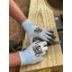 MCR Safety Cut Pro 18 Gauge Hypermax Shell Cut, Abrasion and Puncture Resistant Work Gloves, Nitrile Foam Coated Palm and Fingertips, Gray/Blue, X - Small, 92718NFXS