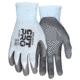 MCR Safety Cut Pro 18 Gauge Hypermax Shell Cut, Abrasion and Puncture Resistant Work Gloves, Nitrile Foam Coated Palm and Fingertips, Gray/Blue, X - Small, 92718NFXS