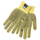 MCR Safety Cut Pro 7 Gauge DuPont Kevlar Shell Cut Resistant Work Gloves, PVC Dots on 2 Sides, Regular Weight, Black/Yellow, X - Small, 9366XS