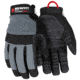 MCR Safety Cut Pro Mechanics Glove, Synthetic Leather Palm, Adjustable Hook and Loop Wrist Closure, Cut Resistant, Black, Medium, 917M