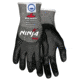 MCR Safety Cut Pro Ninja Max Cut Resistant Work Gloves, Bi-Polymer Coated Palm, Fingertips, and Over the Knuckles, Black/Gray, Large, N9676GKDL