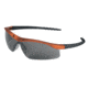 MCR Safety DL1 Series Safety Glasses, UV-AF Anti-Fog Coating, Soft TPR Nose Piece, Gray/Nuclear Orange Frame, One Size, DL212AF