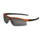 MCR Safety DL1 Series Safety Glasses, UV-AF Anti-Fog Coating, Soft TPR Nose Piece, Gray/Nuclear Orange Frame, One Size, DL212AF