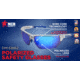 MCR Safety Dominator DM3 Series Safety Glasses, Polarized Lenses, Adjustable Wire Core Temples and Nose Piece, Blue Diamond Mirror, One Size, DM1328BZ