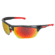 MCR Safety Dominator DM3 Series Safety Glasses, Polarized Lenses, Adjustable Wire Core Temples and Nose Piece, Fire Mirror, One Size, DM131RZ