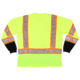 MCR Safety FFLTC3SLXL Hi Vis Safety Work T-Shirts, Soft Poly Birdseye Mesh, Long Sleeve and Tagless Design, ANSI 107 Type R Class 3, Lime, XL, FFLTC3SLXL