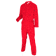 MCR Safety Flame Resistant Contractor Coverall, 100% Cotton, Red, 62 TALL, CC1R62T