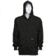 MCR Safety Flame Resistant Hooded Pullover Sweatshirt, 100% Cotton Interlock Fleece Shell, Black, S, SS2BKS